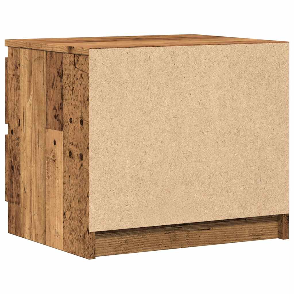 vidaXL Szafki nocne, 2 szt., stare drewno, 50x40x43.5 cm