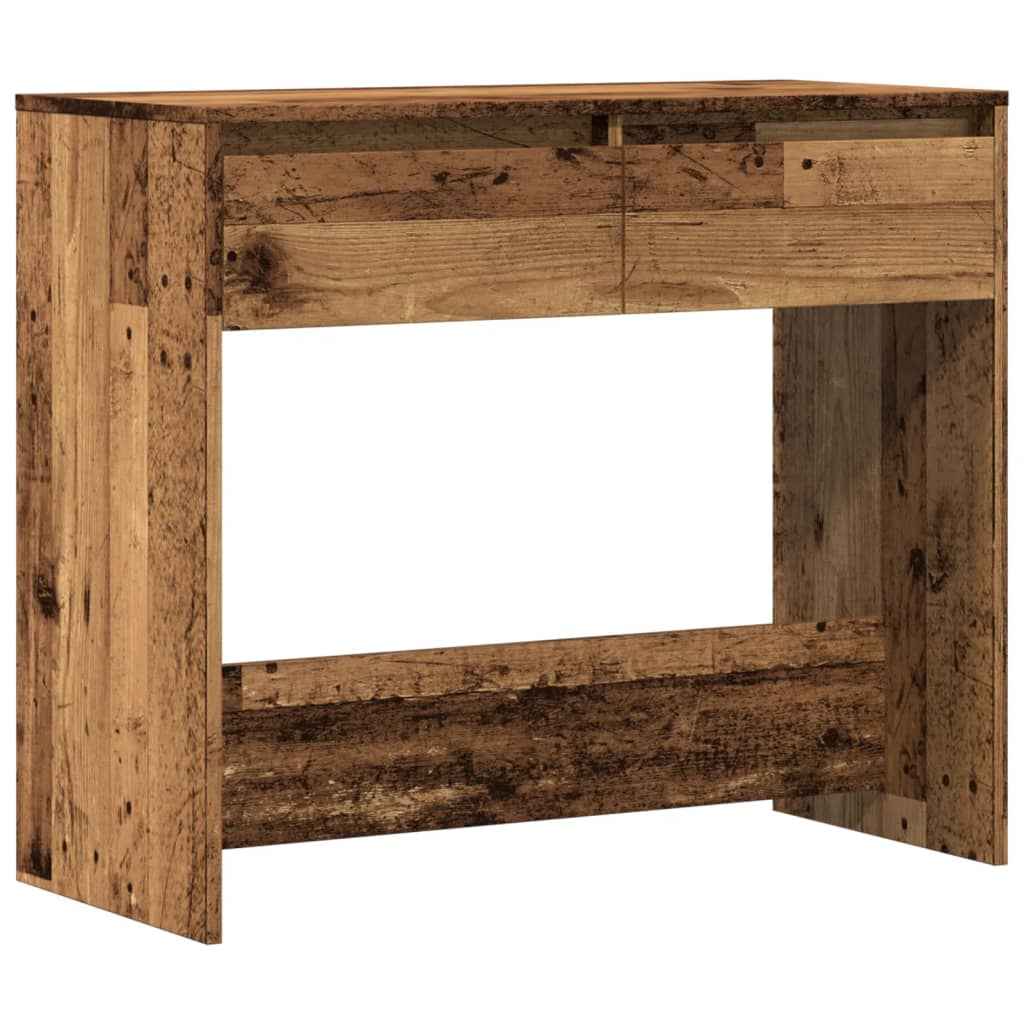 vidaXL Stolik konsolowy, stare drewno, 89x41x76,5 cm