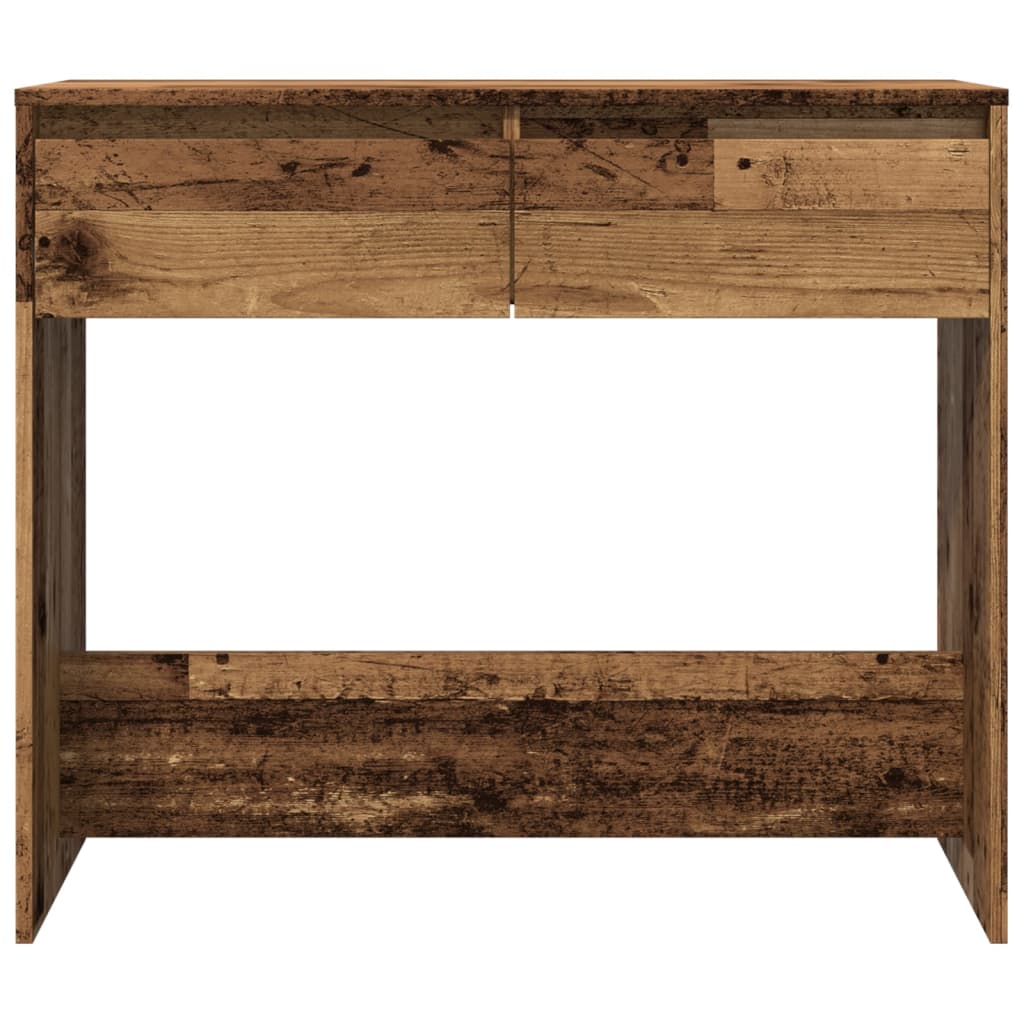 vidaXL Stolik konsolowy, stare drewno, 89x41x76,5 cm