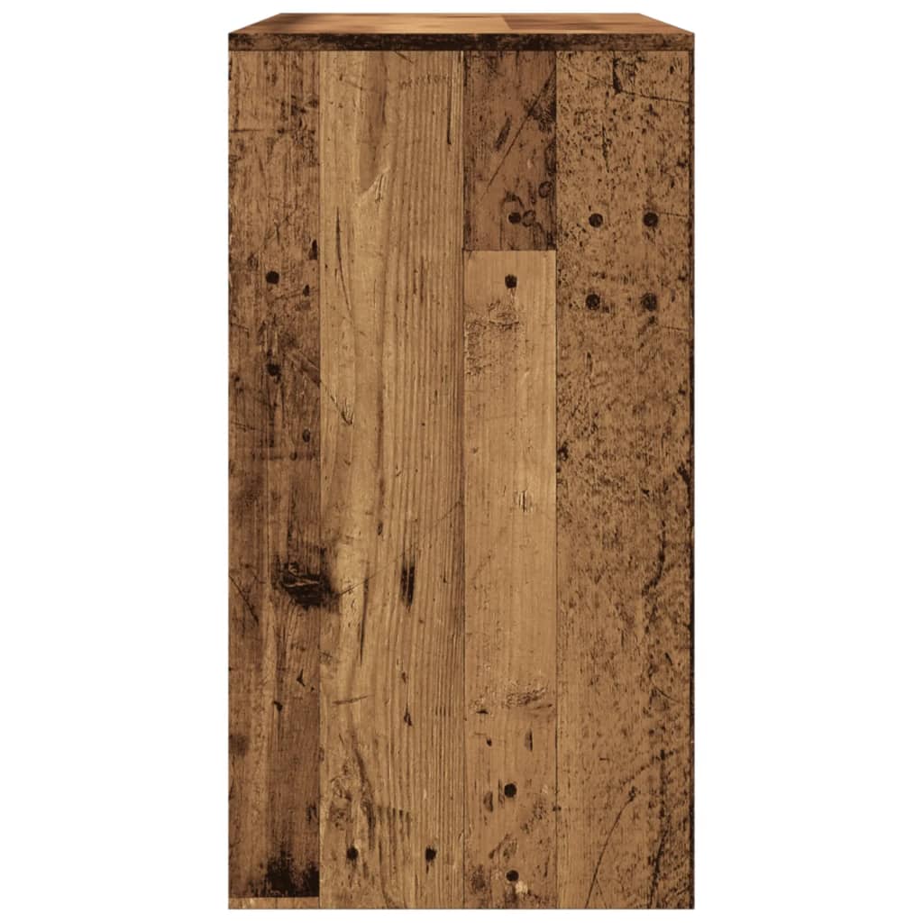vidaXL Stolik konsolowy, stare drewno, 89x41x76,5 cm