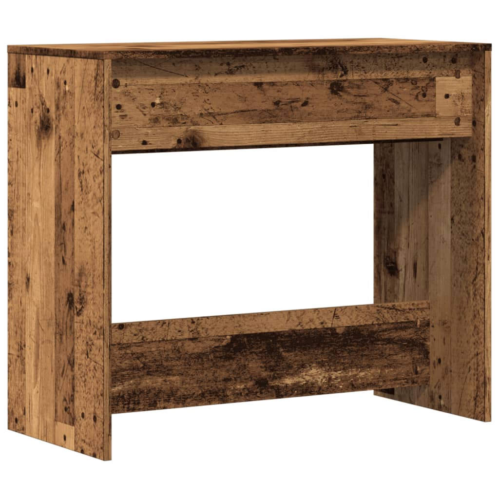 vidaXL Stolik konsolowy, stare drewno, 89x41x76,5 cm