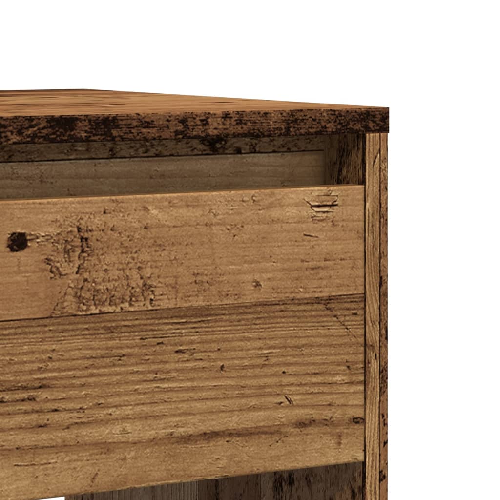 vidaXL Stolik konsolowy, stare drewno, 89x41x76,5 cm