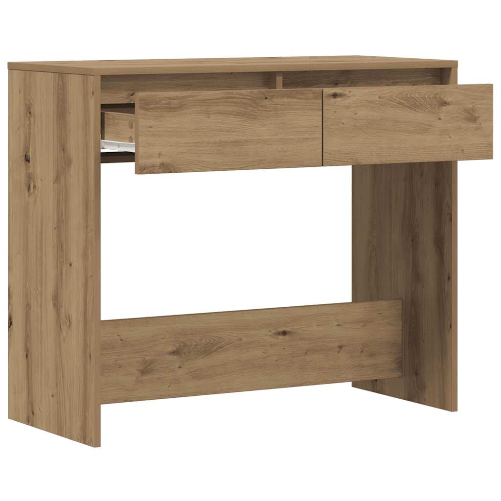 vidaXL Stolik konsolowy, dąb artisan, 89x41x76,5 cm