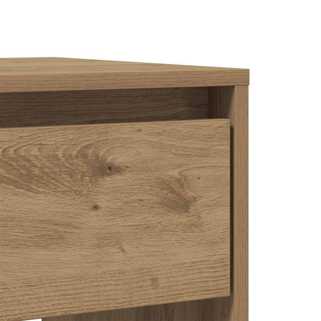 vidaXL Stolik konsolowy, dąb artisan, 89x41x76,5 cm