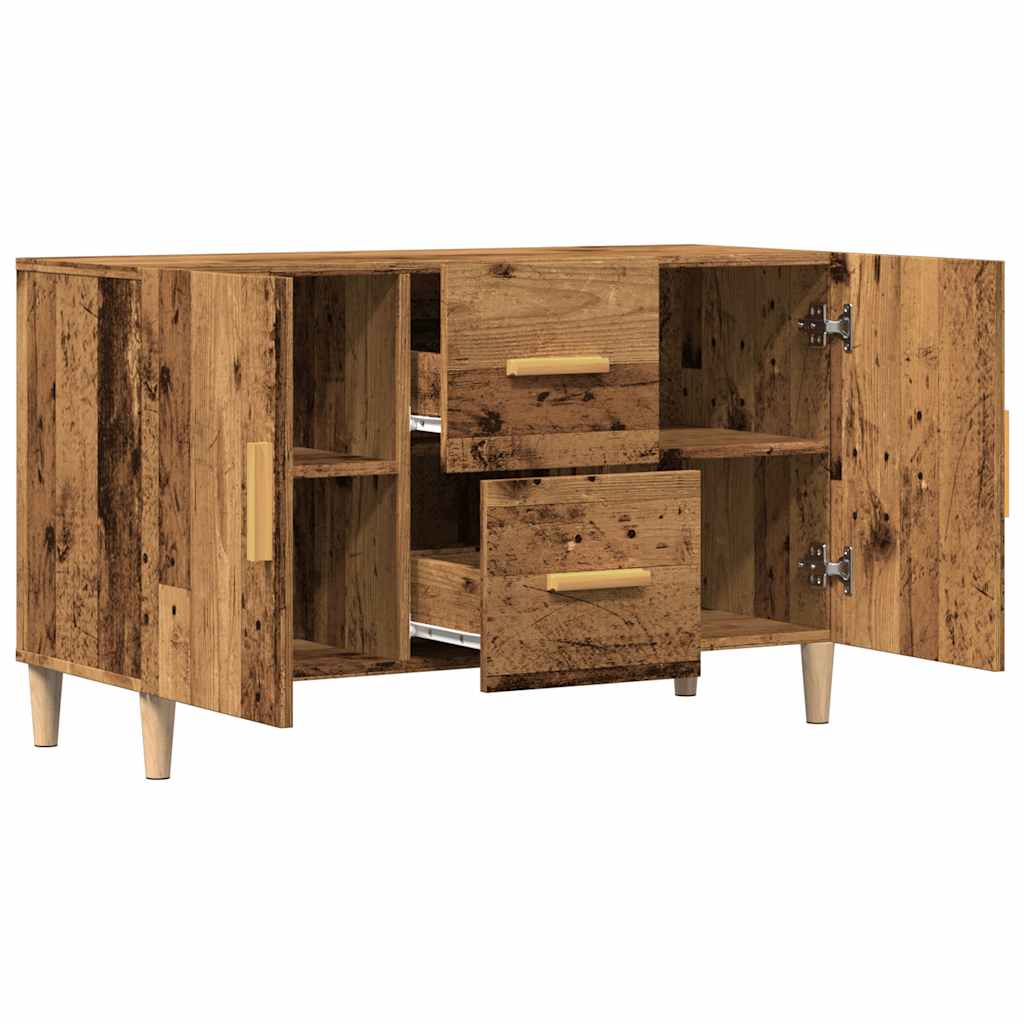 vidaXL Komoda, stare drewno, 100x36x60 cm, materiał drewnopochodny