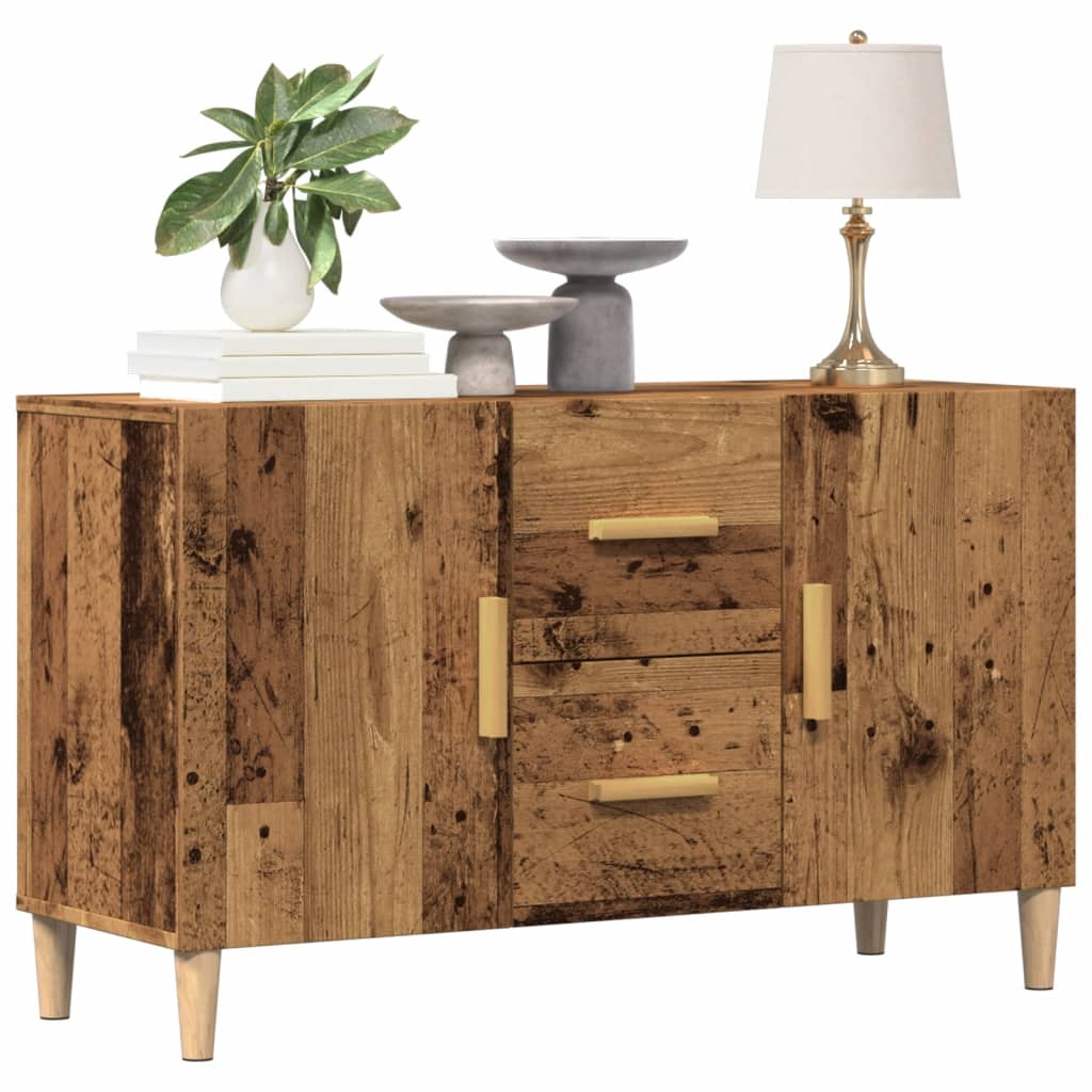 vidaXL Komoda, stare drewno, 100x36x60 cm, materiał drewnopochodny