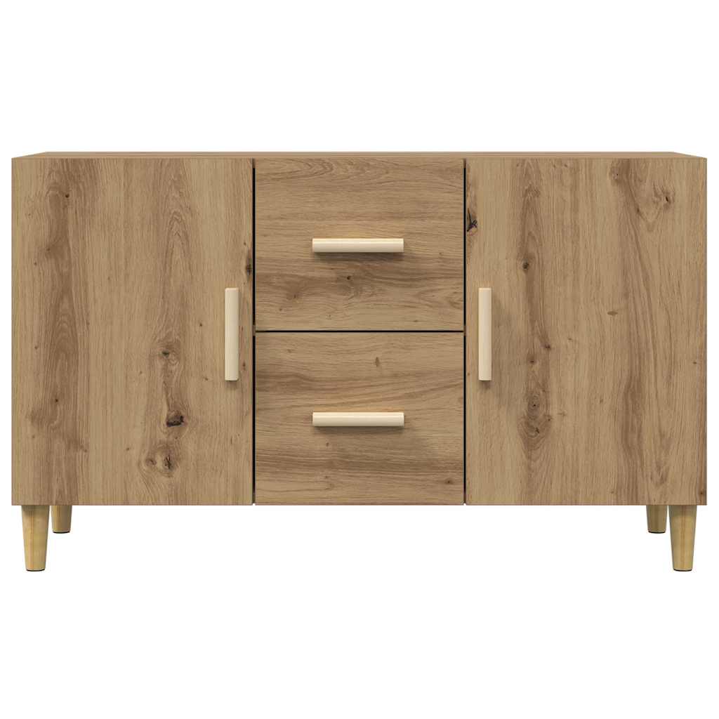 vidaXL Komoda, dąb artisan, 100x36x60 cm, materiał drewnopochodny