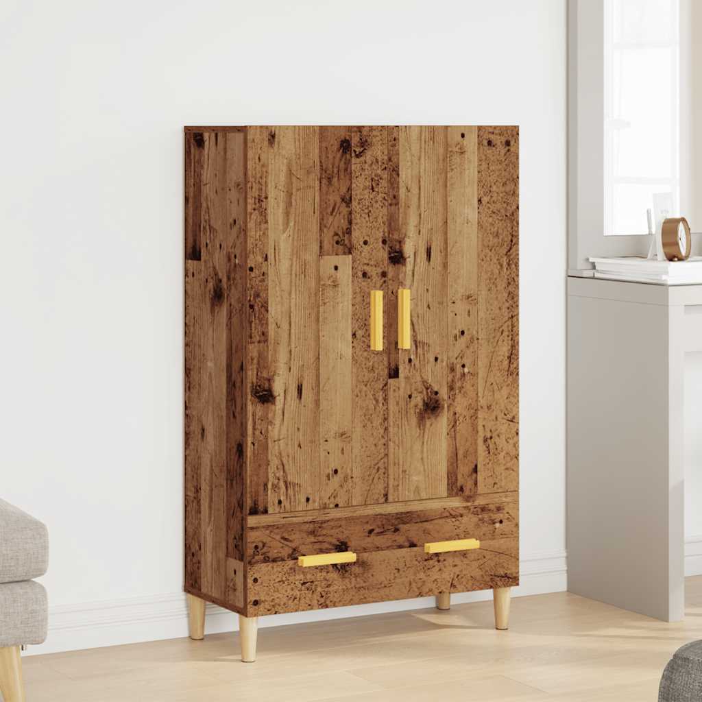 vidaXL Kredens, stare drewno, 70x31x115 cm, materiał drewnopochodny