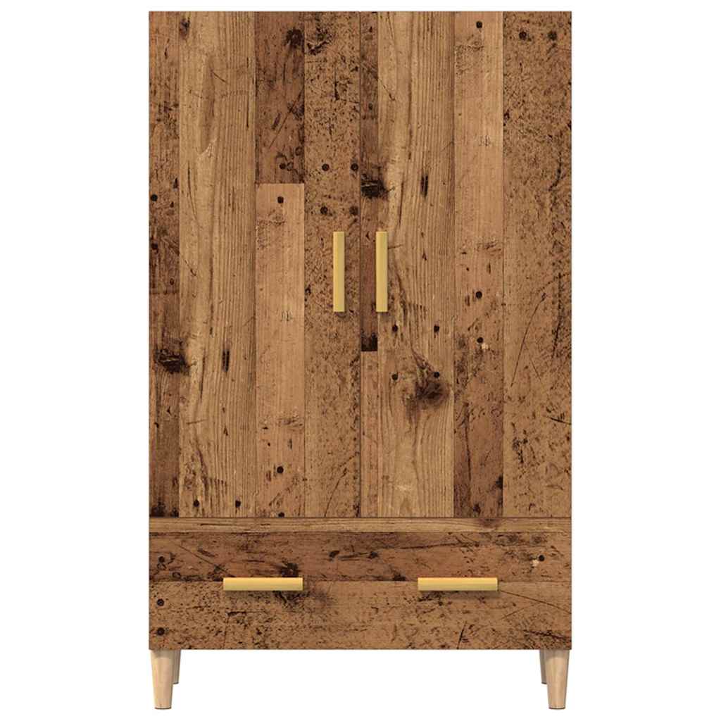 vidaXL Kredens, stare drewno, 70x31x115 cm, materiał drewnopochodny