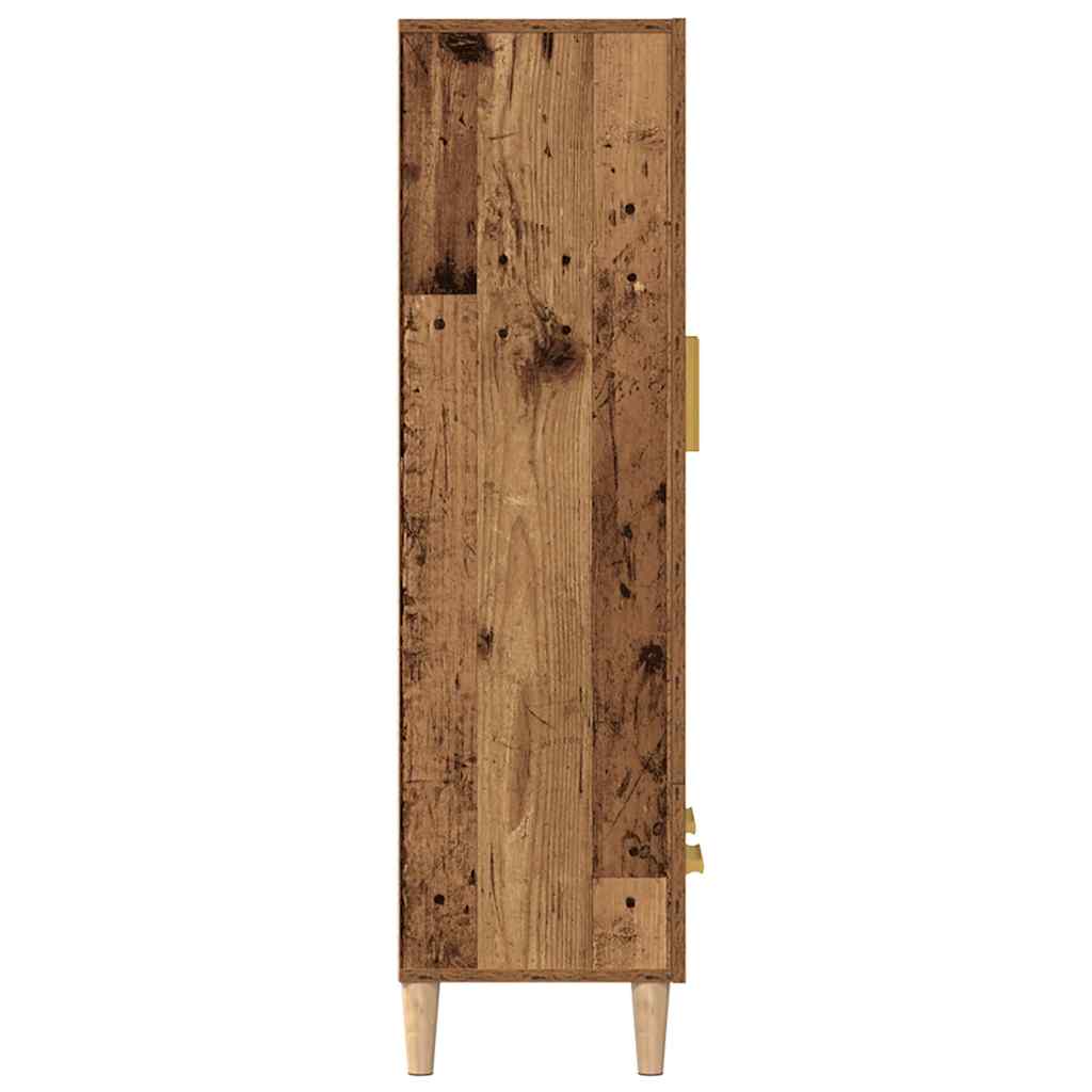 vidaXL Kredens, stare drewno, 70x31x115 cm, materiał drewnopochodny