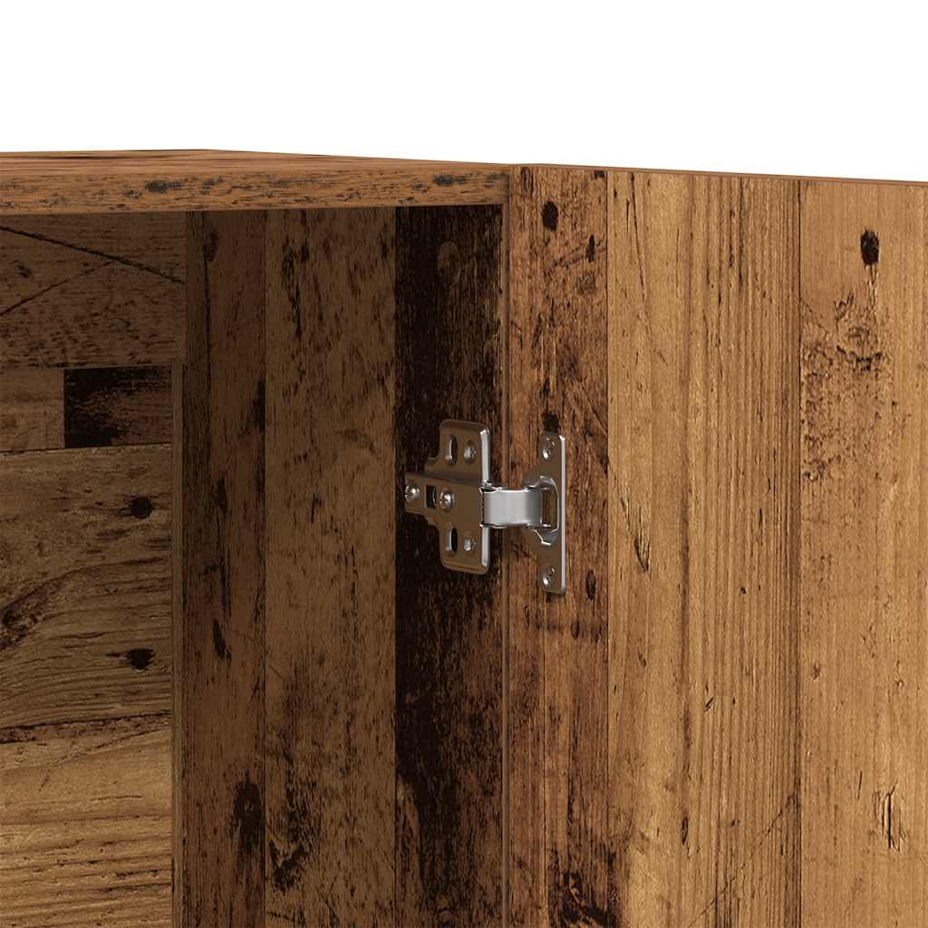 vidaXL Kredens, stare drewno, 70x31x115 cm, materiał drewnopochodny