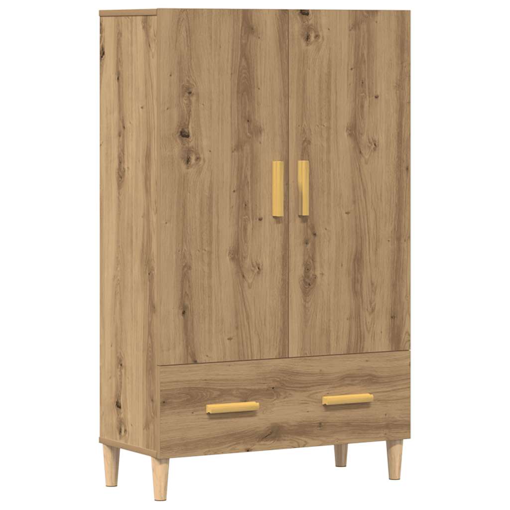 vidaXL Szafka, dąb artisian, 70x31x115 cm, materiał drewnopochodny