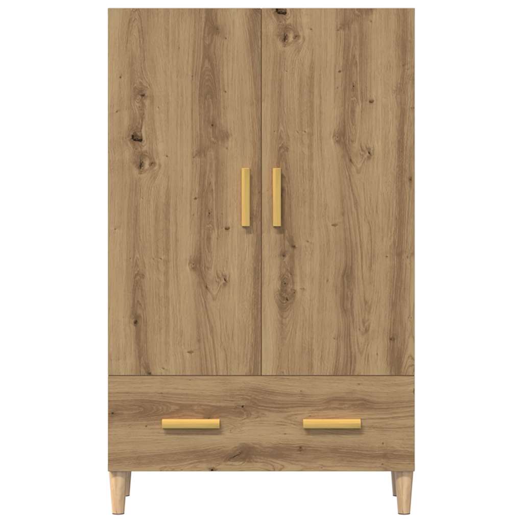 vidaXL Szafka, dąb artisian, 70x31x115 cm, materiał drewnopochodny