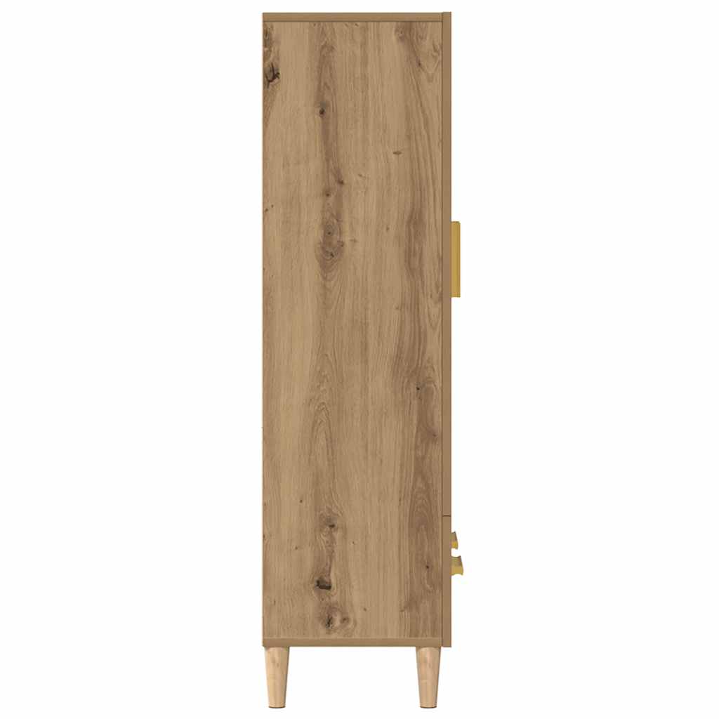 vidaXL Szafka, dąb artisian, 70x31x115 cm, materiał drewnopochodny