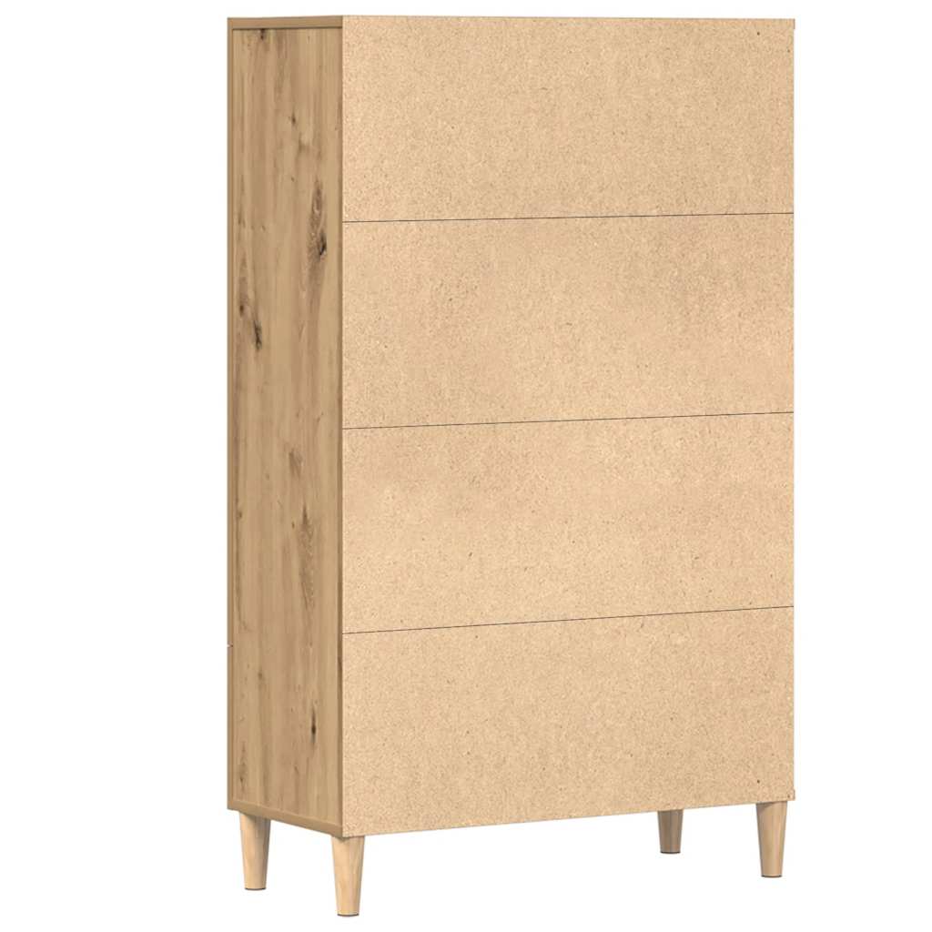 vidaXL Szafka, dąb artisian, 70x31x115 cm, materiał drewnopochodny