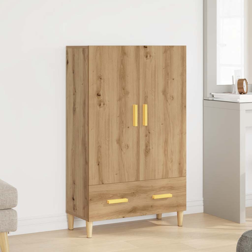 vidaXL Szafka, dąb artisian, 70x31x115 cm, materiał drewnopochodny