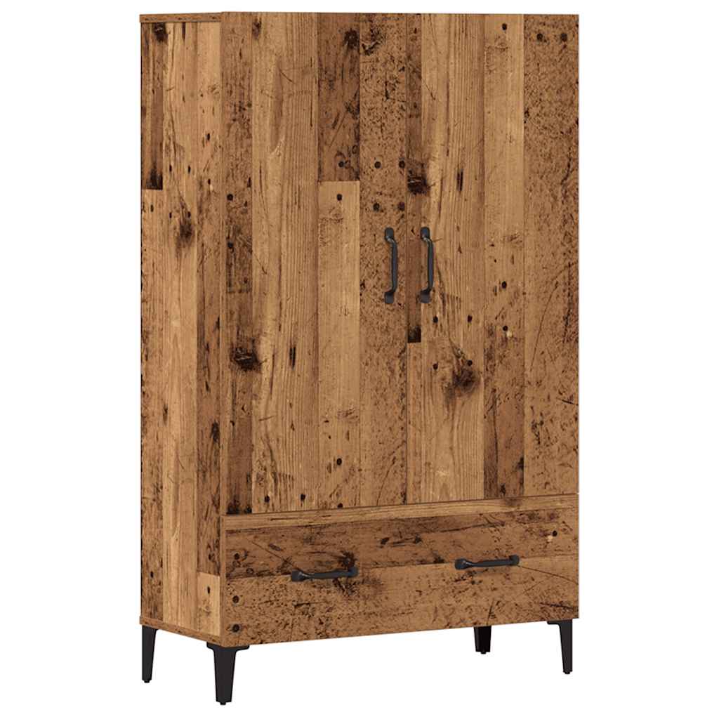 vidaXL Kredens, stare drewno, 70x31x115 cm, materiał drewnopochodny