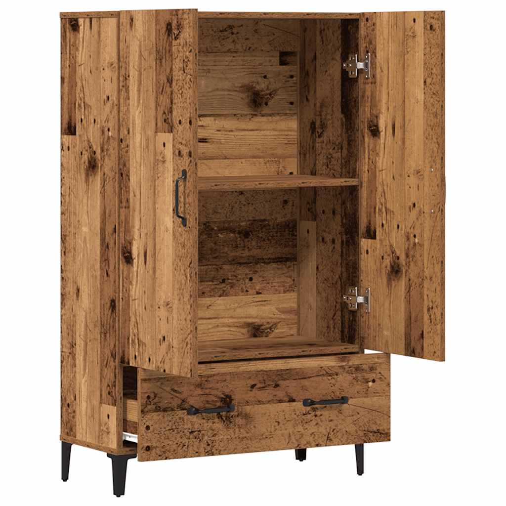 vidaXL Kredens, stare drewno, 70x31x115 cm, materiał drewnopochodny