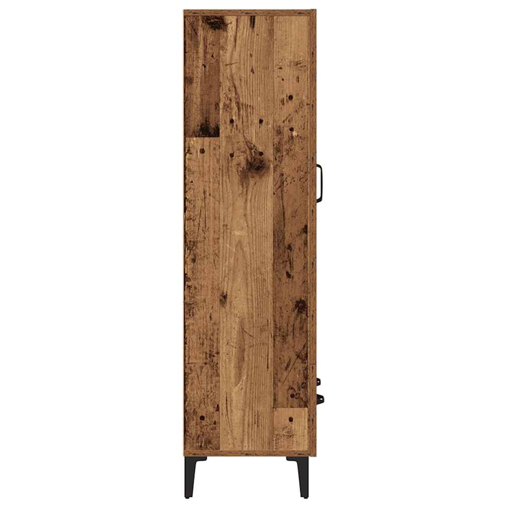vidaXL Kredens, stare drewno, 70x31x115 cm, materiał drewnopochodny
