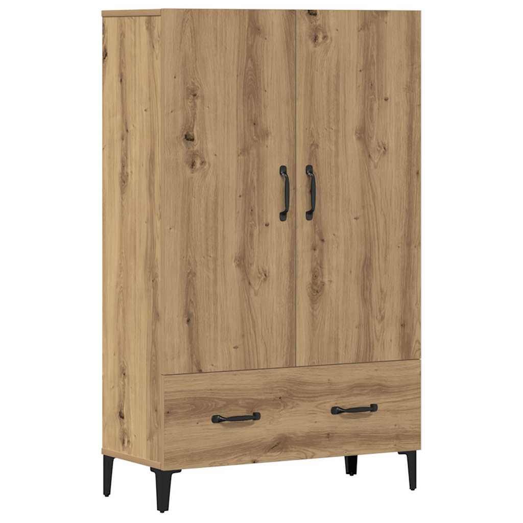 vidaXL Szafka, dąb artisian, 70x31x115 cm, materiał drewnopochodny