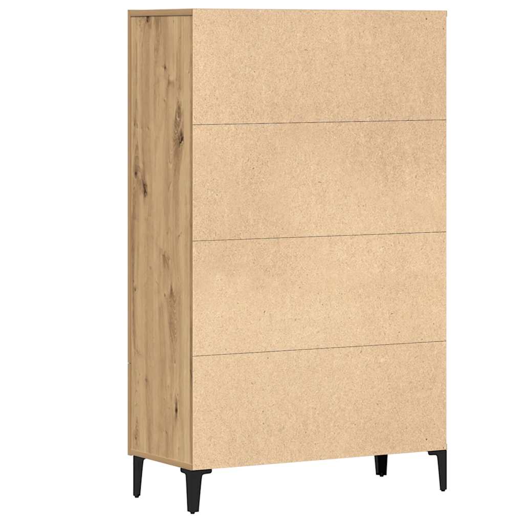 vidaXL Szafka, dąb artisian, 70x31x115 cm, materiał drewnopochodny