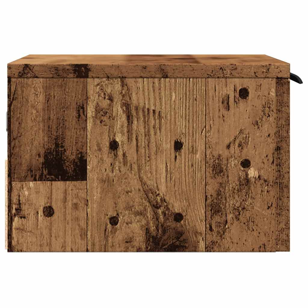 vidaXL Wiszące szafki nocne, 2 szt., stare drewno, 34x30x20 cm
