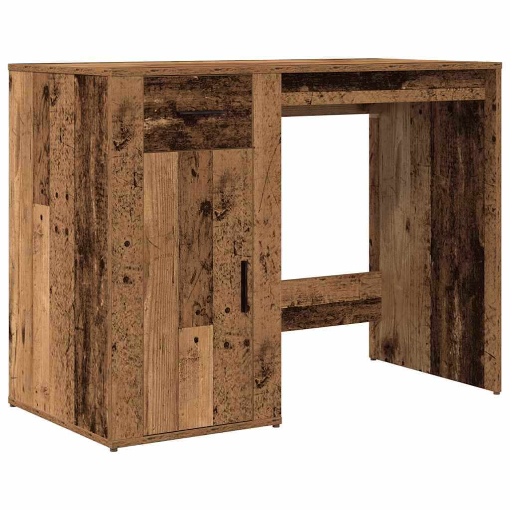 vidaXL Biurko, stare drewno, 100x49x75 cm, materiał drewnopochodny
