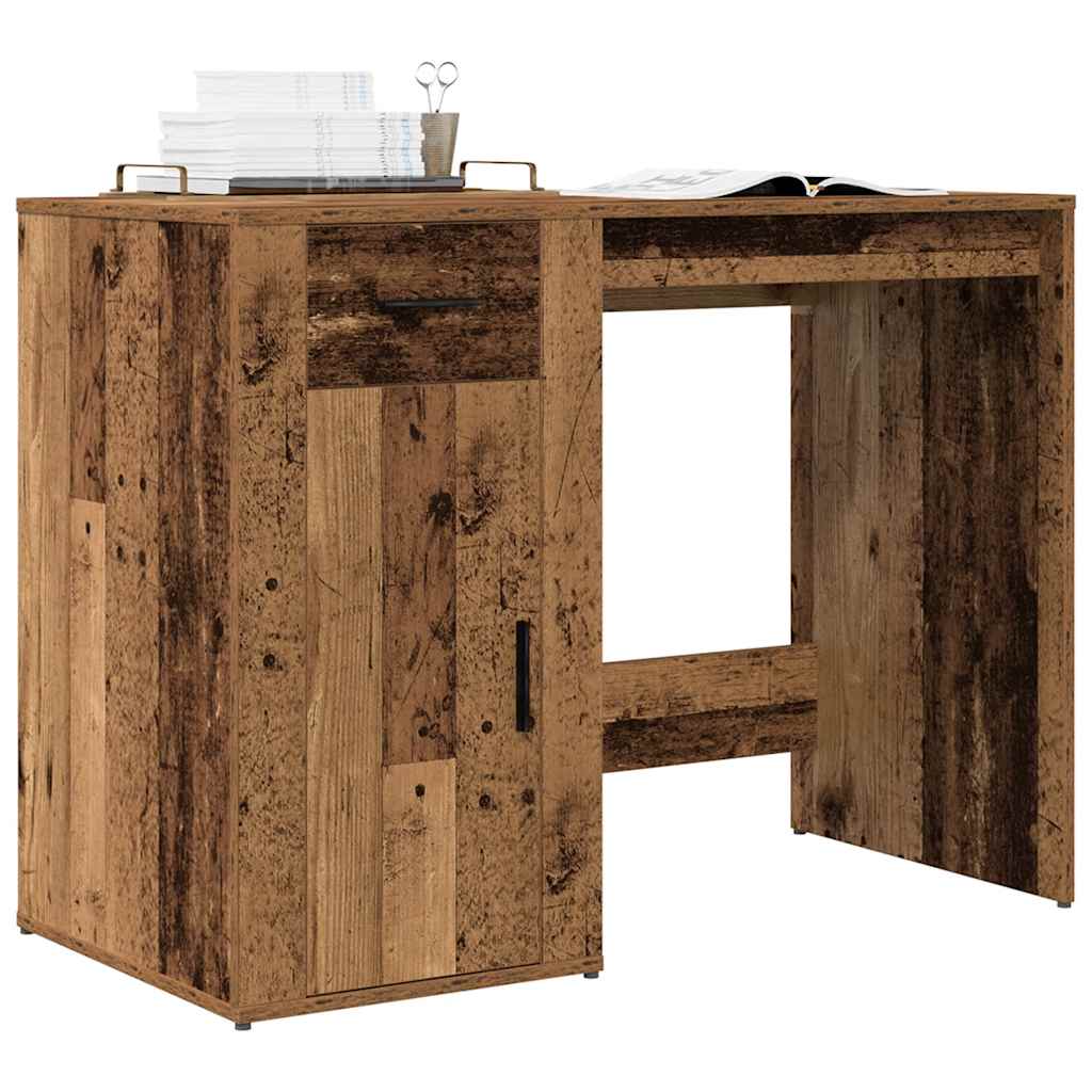 vidaXL Biurko, stare drewno, 100x49x75 cm, materiał drewnopochodny
