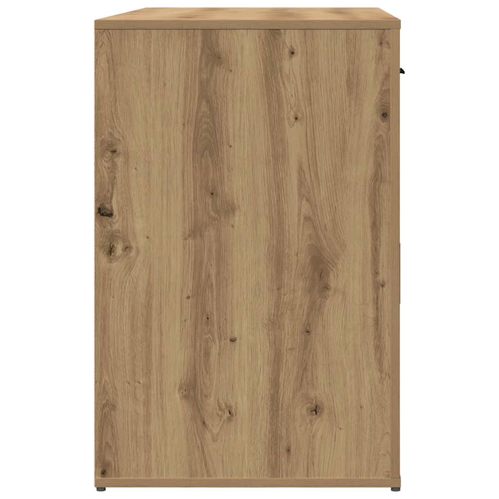 vidaXL Biurko, dąb artisan, 100x50x76 cm, materiał drewnopochodny