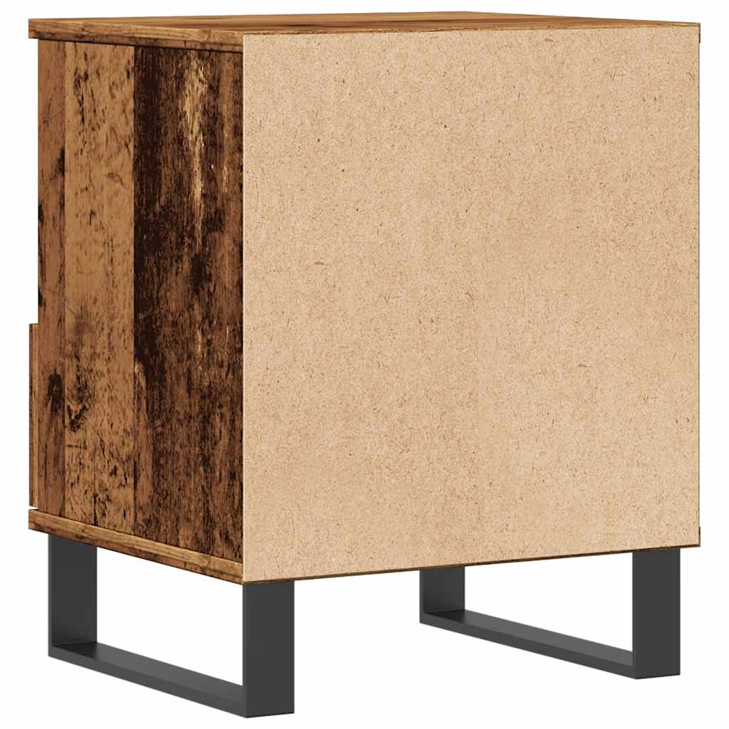 vidaXL Szafka nocna, stare drewno, 40x35x50cm, materiał drewnopochodny