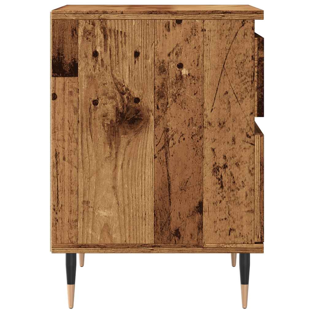 vidaXL Szafka nocna, stare drewno, 40x35x50cm, materiał drewnopochodny