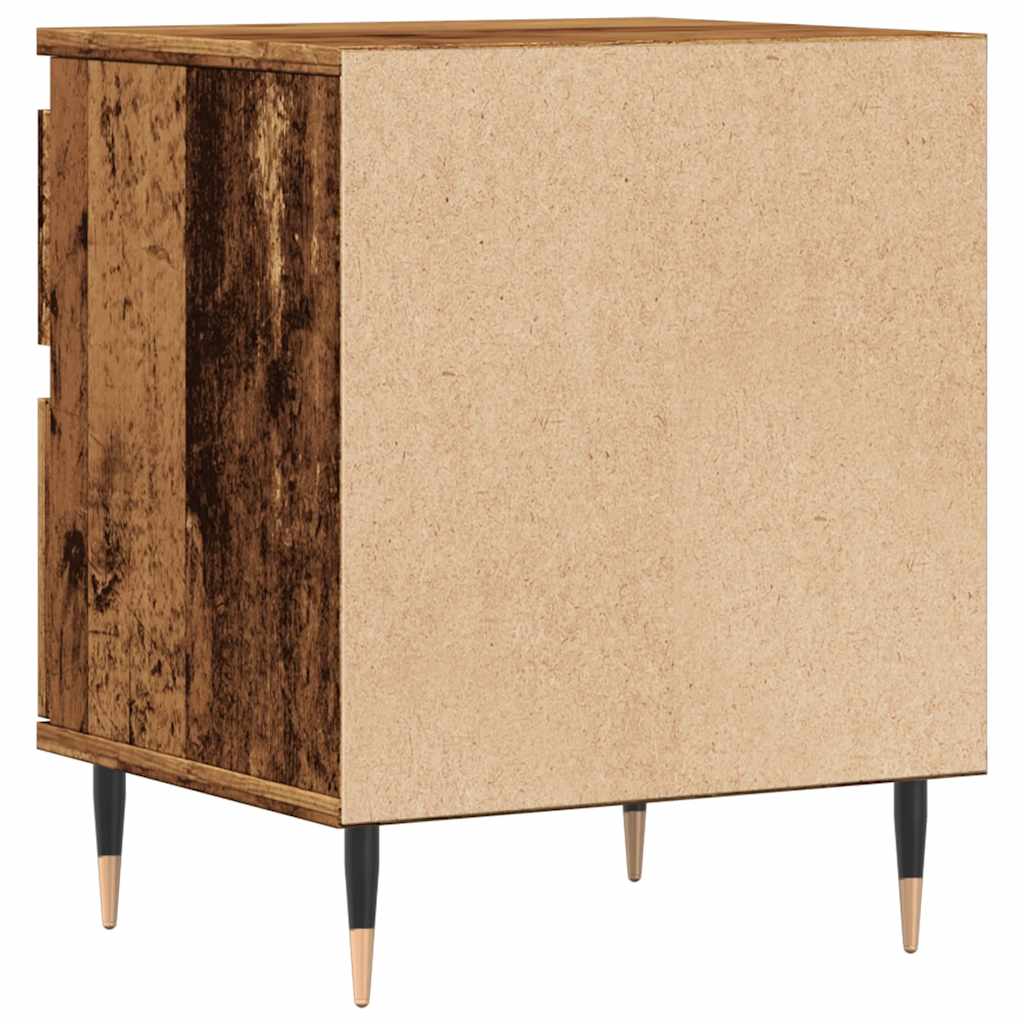 vidaXL Szafka nocna, stare drewno, 40x35x50cm, materiał drewnopochodny