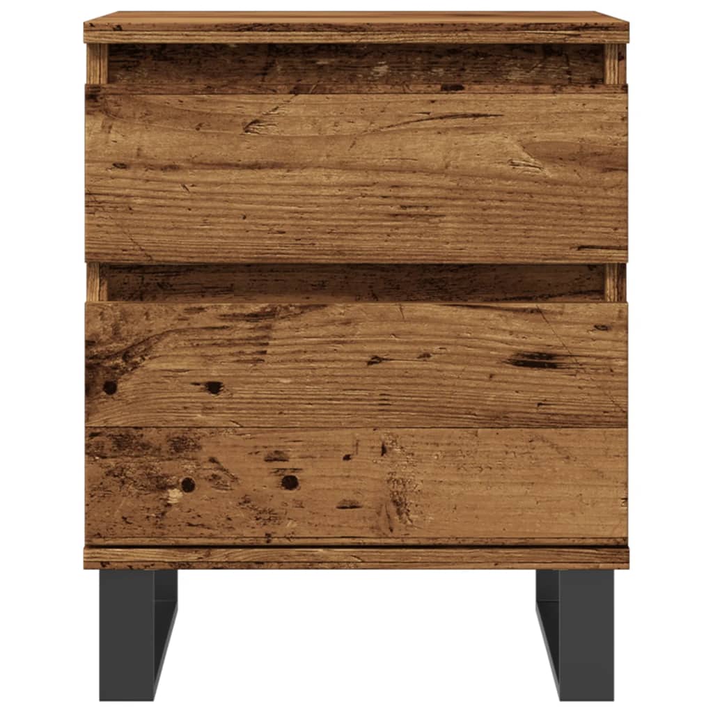 vidaXL Szafka nocna, stare drewno, 40x35x50cm, materiał drewnopochodny