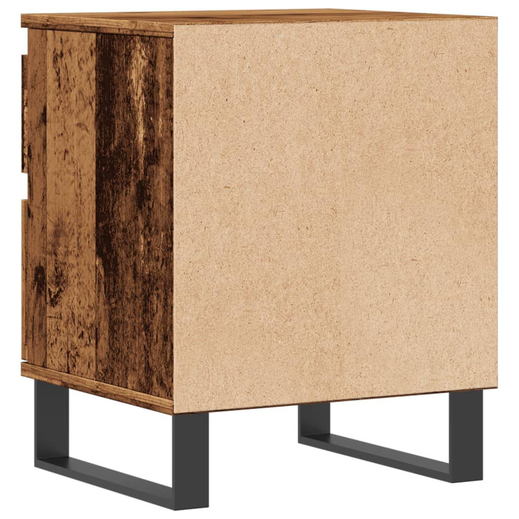 vidaXL Szafka nocna, stare drewno, 40x35x50cm, materiał drewnopochodny