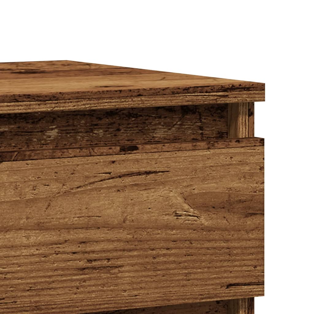 vidaXL Szafka nocna, stare drewno, 40x35x50cm, materiał drewnopochodny