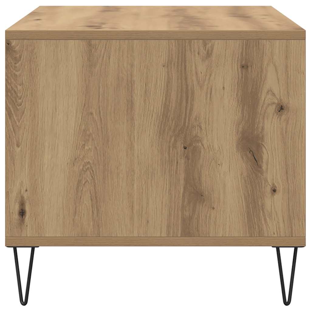 vidaXL Stolik kawowy, dąb artisan 90x49x45 cm, materiał drewnopochodny