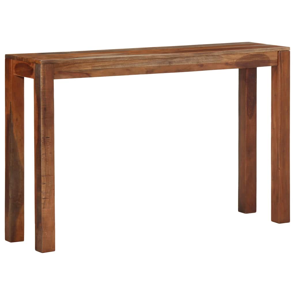 vidaXL Stolik konsolowy, 120x30x76 cm, lite drewno akacjowe