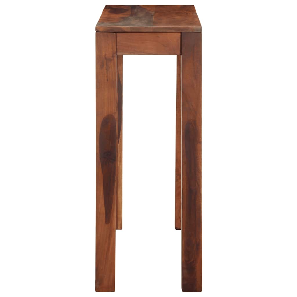 vidaXL Stolik konsolowy, 120x30x76 cm, lite drewno akacjowe