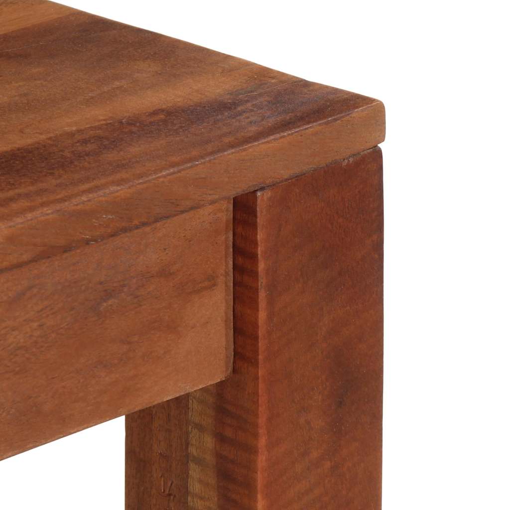 vidaXL Stolik konsolowy, 120x30x76 cm, lite drewno akacjowe