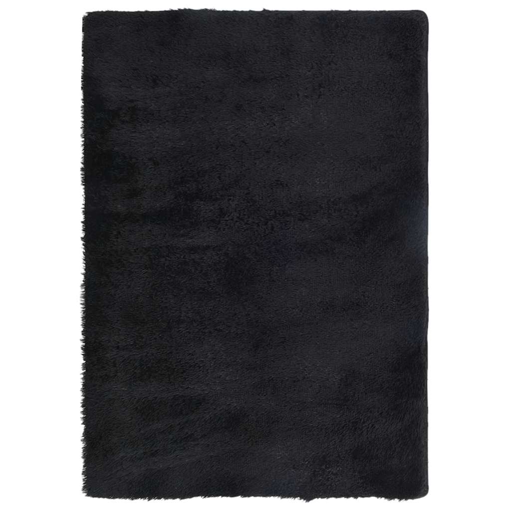 vidaXL Dywan shaggy z długim włosiem, NAVARRA, czarny, 120x170 cm