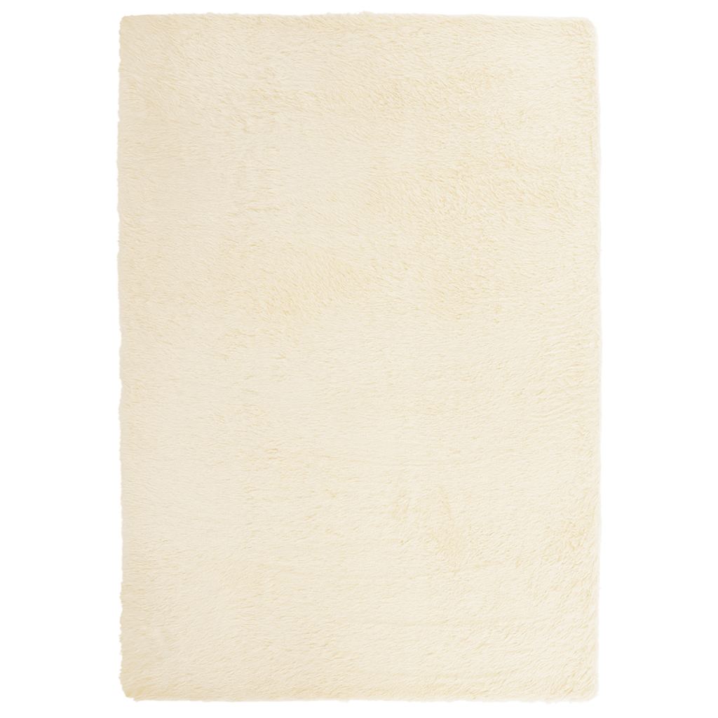 vidaXL Dywan shaggy z długim włosiem, NAVARRA, kremowy, 120x170 cm
