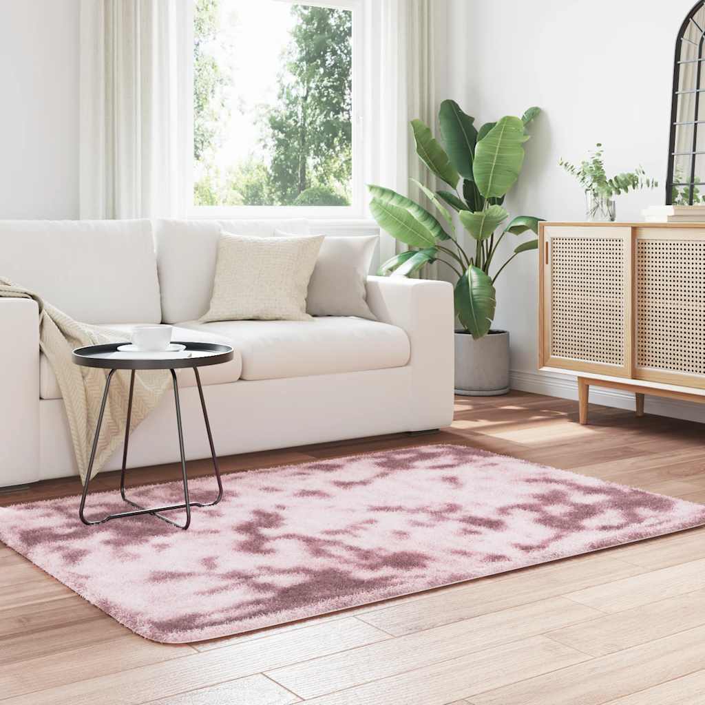 vidaXL Dywan shaggy z długim włosiem, NAVARRA, zgaszony róż, 120x170cm
