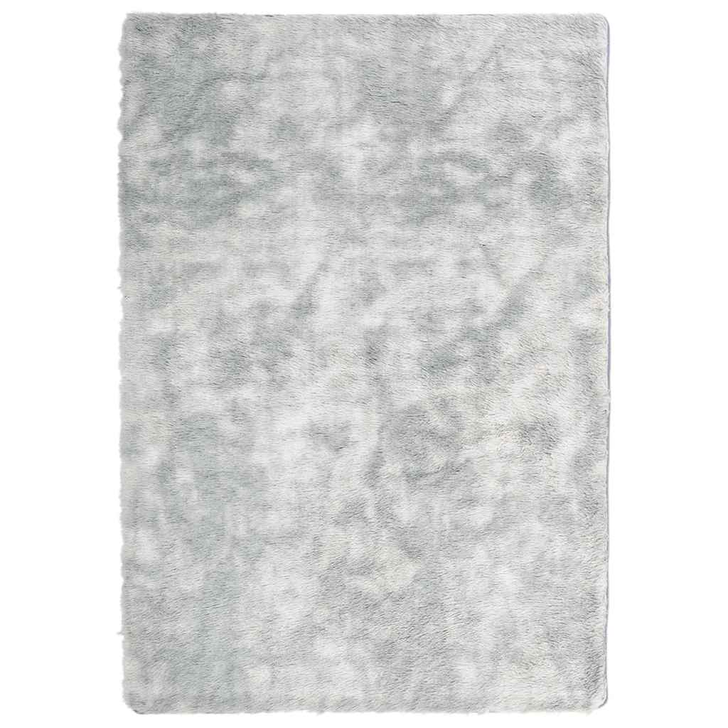 vidaXL Dywan shaggy z długim włosiem, NAVARRA, srebrnoszary, 120x170cm