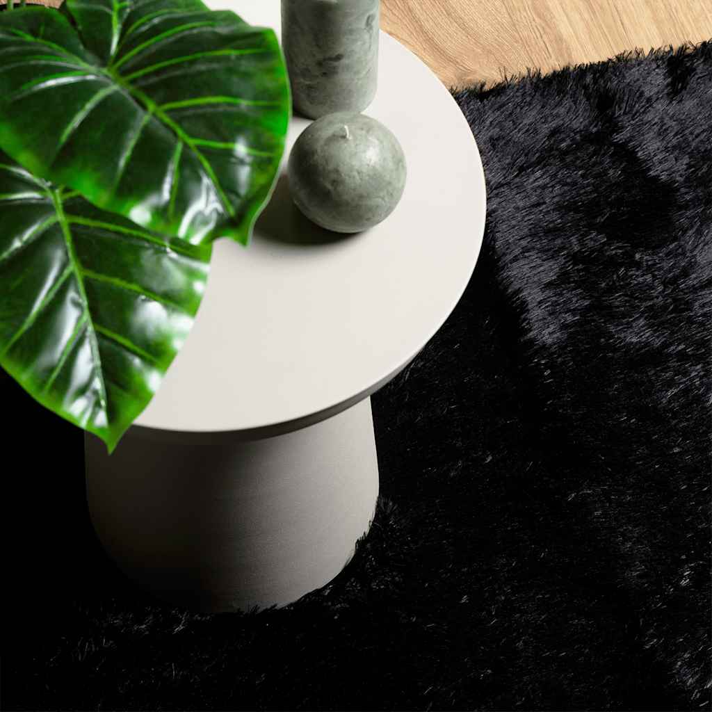 vidaXL Dywan shaggy z długim włosiem, NAVARRA, czarny, 130x200 cm