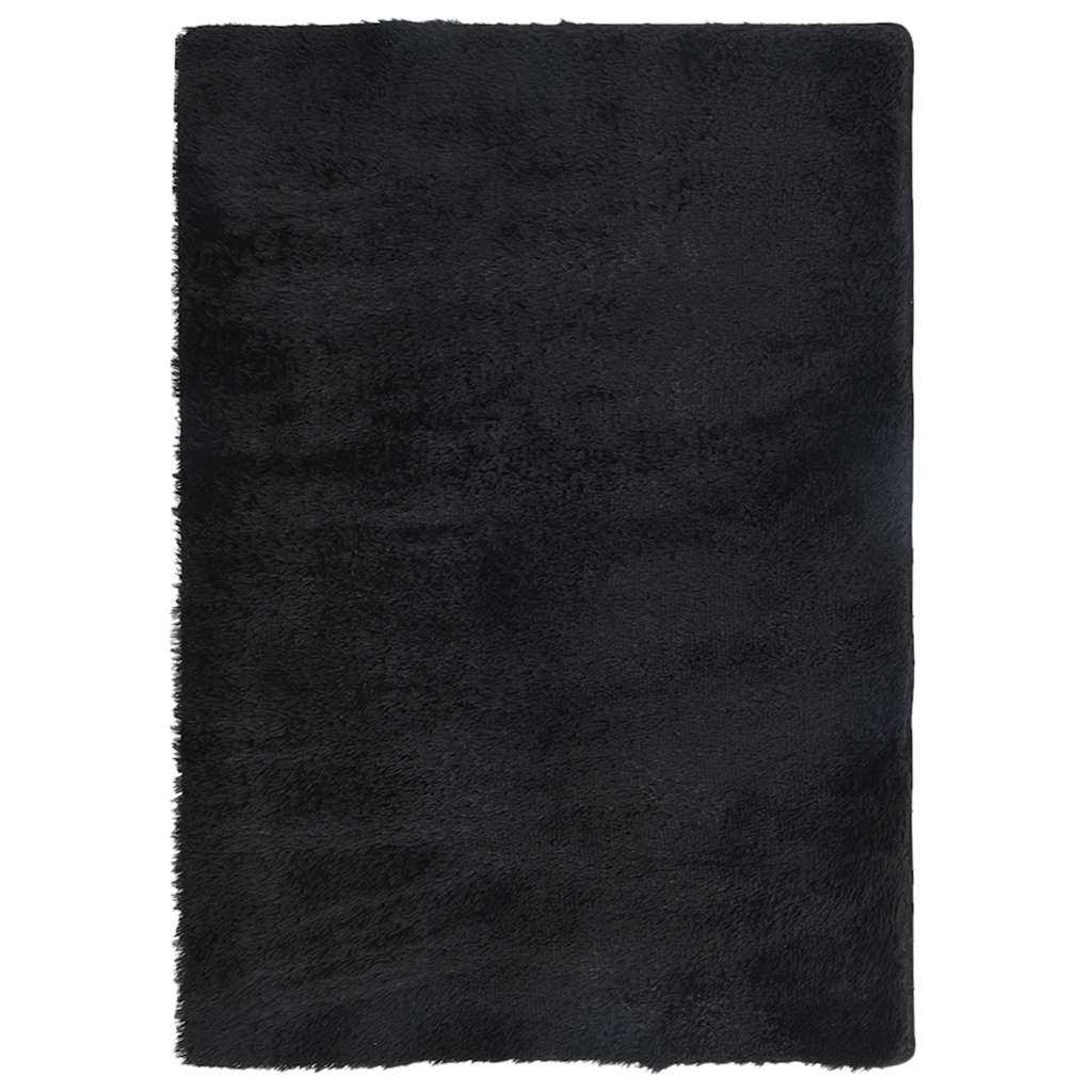 vidaXL Dywan shaggy z długim włosiem, NAVARRA, czarny, 160x230 cm