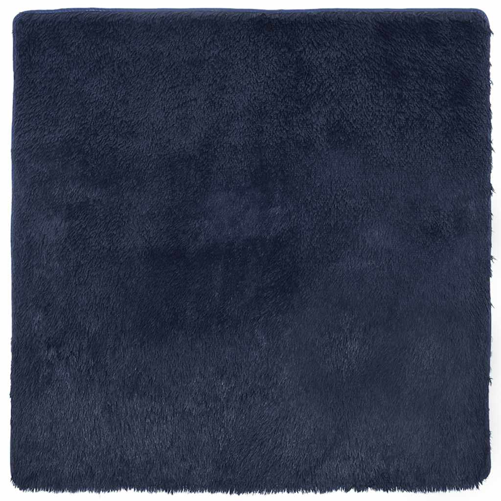 vidaXL Dywan shaggy z długim włosiem, NAVARRA, granatowy, 120x120 cm