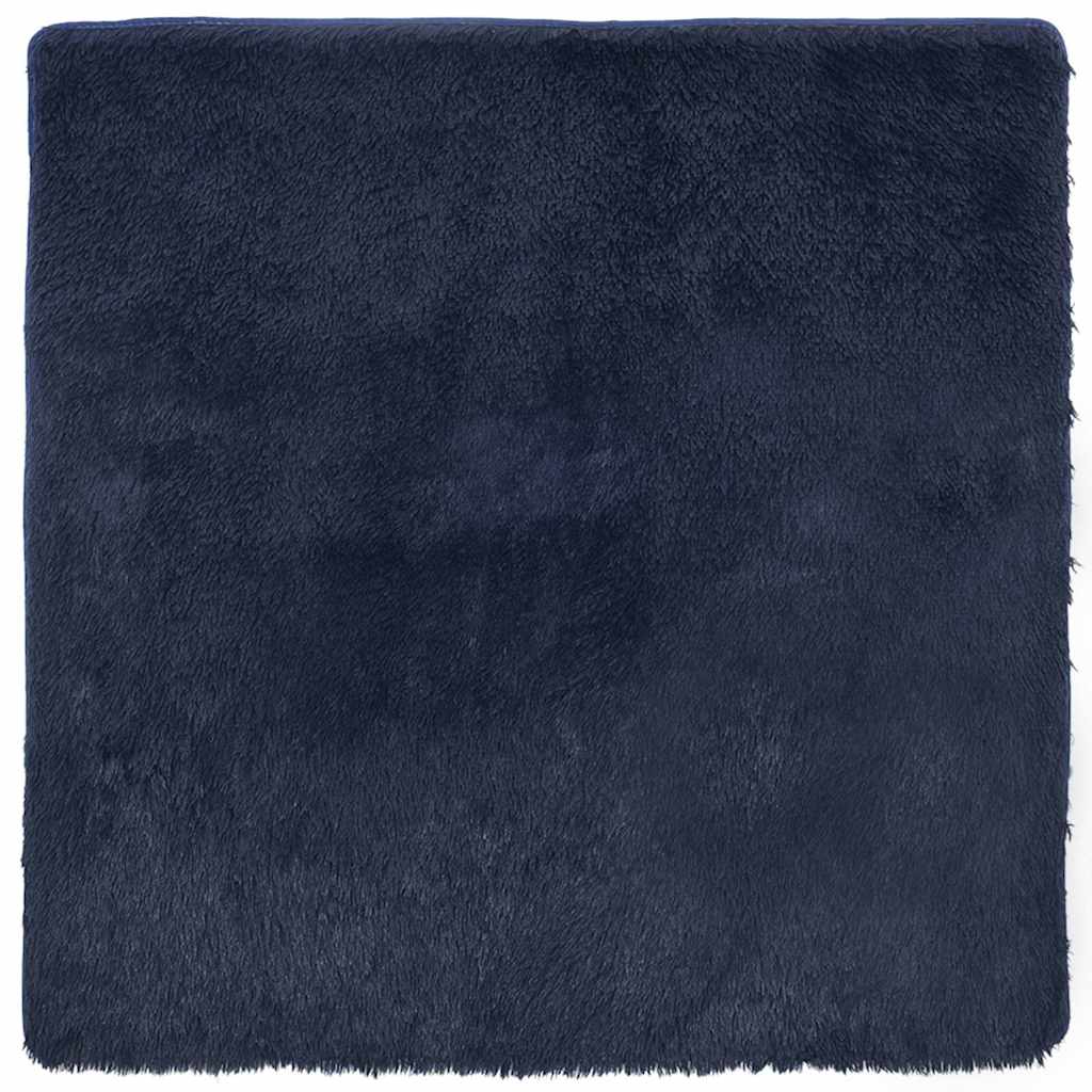vidaXL Dywan shaggy z długim włosiem, NAVARRA, granatowy, 160x160 cm