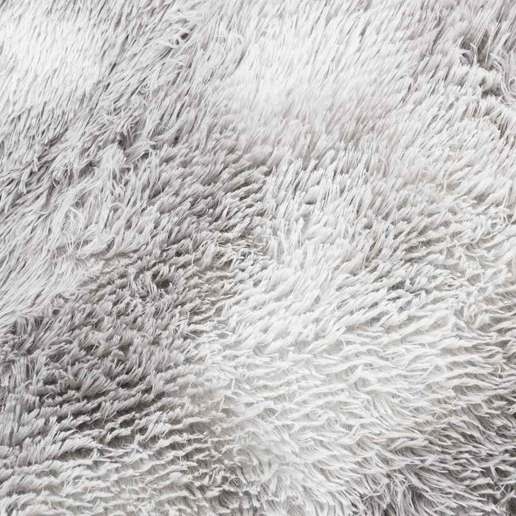 vidaXL Dywan shaggy z długim włosiem, NAVARRA, srebrnoszary, 160x160cm