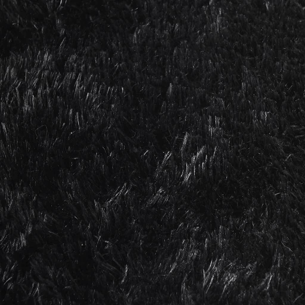 vidaXL Dywan shaggy z długim włosiem, NAVARRA, czarny, 200x200 cm