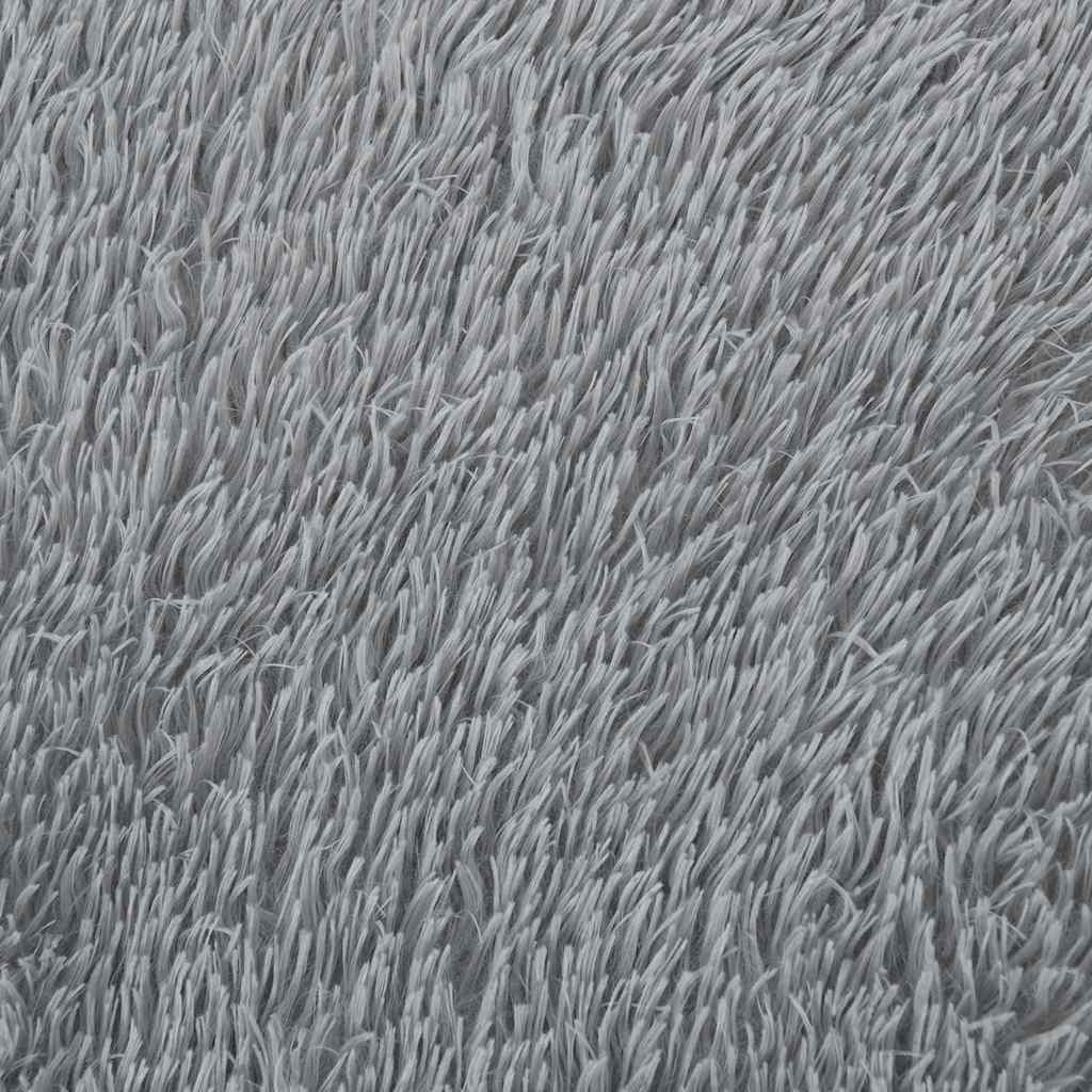 vidaXL Dywan shaggy z długim włosiem, NAVARRA, jasnoszary, 200x200 cm